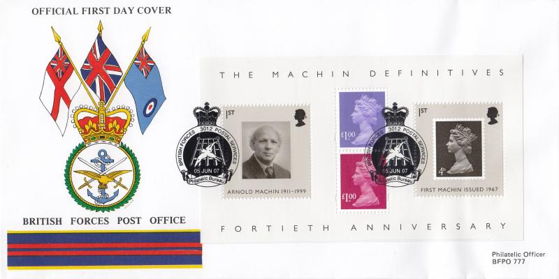 2007 (06) Machin M/S - British Forces Post Office (BF3012PS) Official