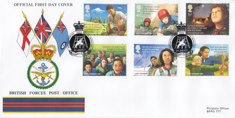 2007 (07) Scouts - British Forces Post Office (BF3009PS) Official