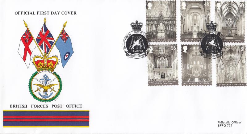 2008 (05) Cathedrals (Stamps) - British Forces Post Office (BF3057PS) Official
