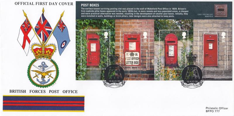 2009 (08) Post Boxes - British Forces Post Office (BF3098PS) Official