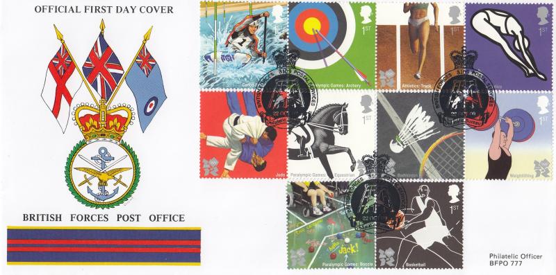2009 (10) Olympics - British Forces Post Office (BF3109PS) Official