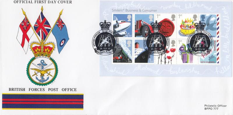 2010 (01) Smilers M/S - British Forces Post Office (BF3113PS) Official