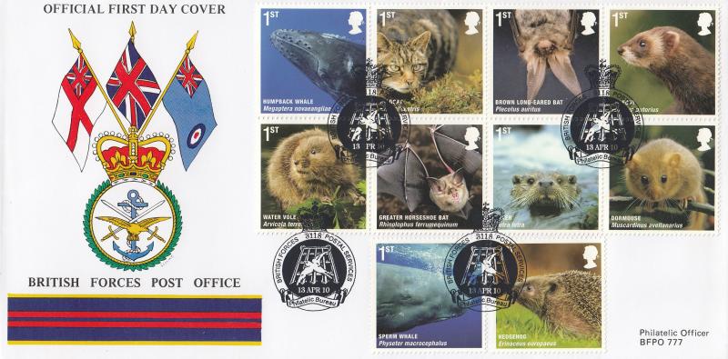 2010 (04) British Mammals - British Forces Post Office (BF3118PS) Official