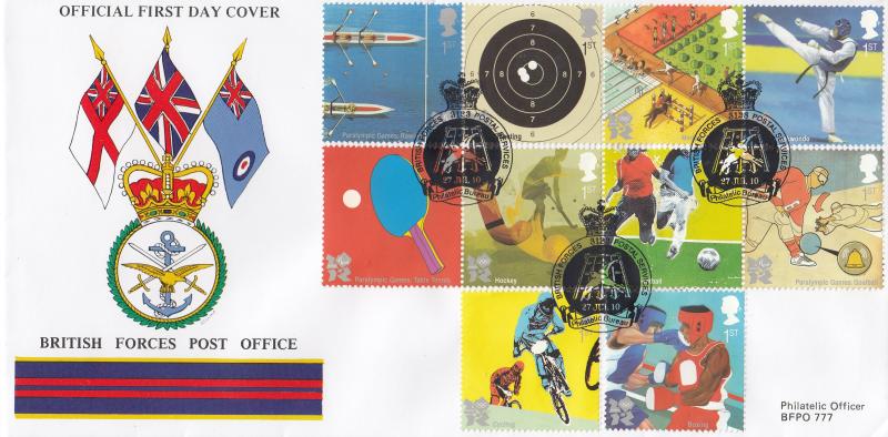 2010 (07) Olympics - British Forces Post Office (BF3123PS) Official