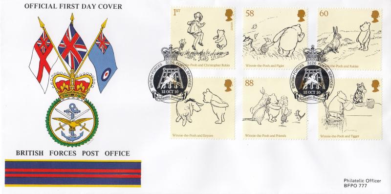 2010 (10) Winnie The Pooh (Stamps) - British Forces Post Office (BF3126PS) Official