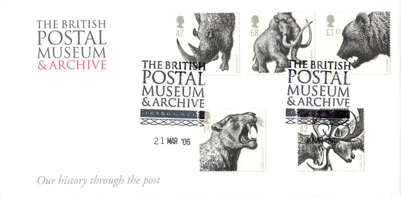 2006 (03) Ice Age Mammals - British Postal Museum & Archive (BPMA) Official