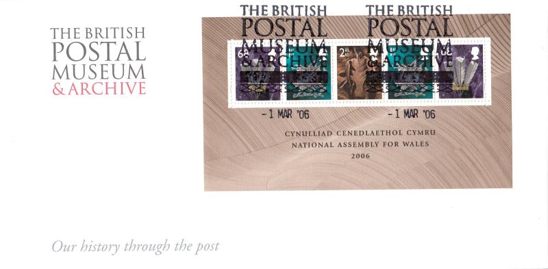 2006 (03) Welsh Assembly M/S - British Postal Museum & Archive (BPMA) Official