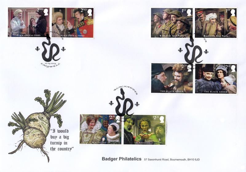 2023 (05) Black Adder (Stamps) - Badger Philatelics Official