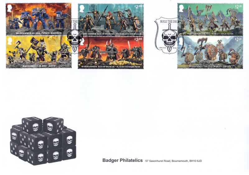 2023 (06) Warhammer (Stamps) - Badger Philatelics Official