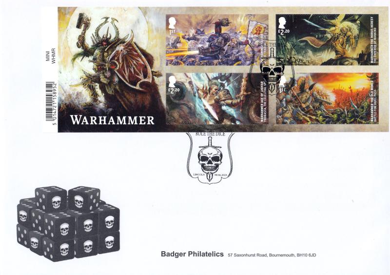 2023 (06) Warhammer (M/S) - Badger Philatelics Official