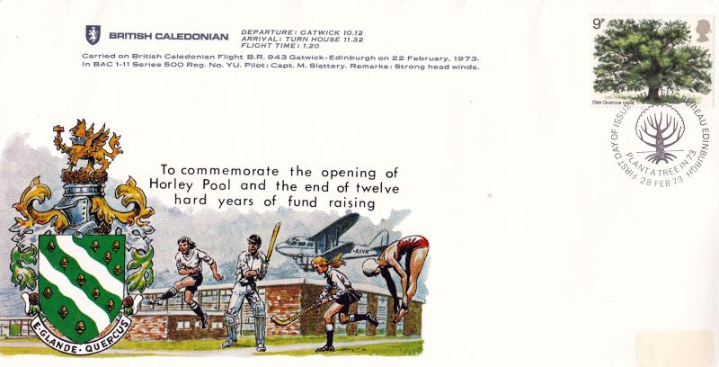 1973 (02) Trees (Oak) - British Caledonian/Horley Pool Cinderella - Edinburgh H/S