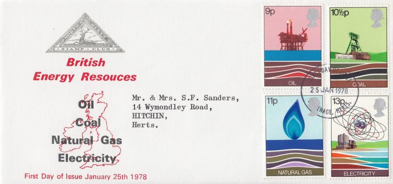 1978 (01) Energy - North Herts Stamp Club - Stevenage FDI