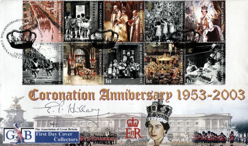 2003 (06) Coronation - GBFDC Official - Signed by the late Sir Edmund Hillary