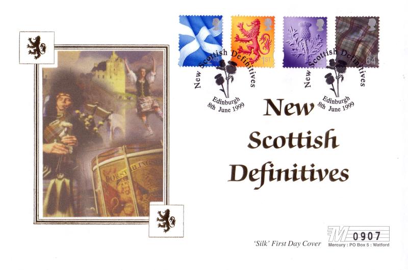 1999 (06) Scottish Pictorial Definitives - Westminster Silk (Edinburgh Thistle) Official