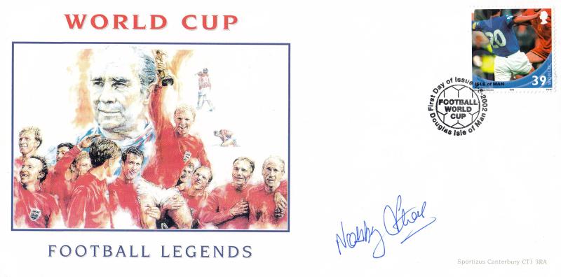 2002 (05) World Cup - Sportizus Isle of Man 'Special' - 39p - Signed by the late Nobby Styles
