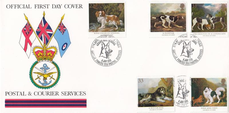 1991 (01) Dogs - Postal & Courier 'Alternative' Official