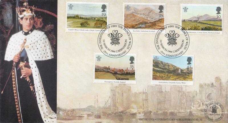 1994 (03) Prince of Wales Paintings - Covercraft 'Caernarfon' Official