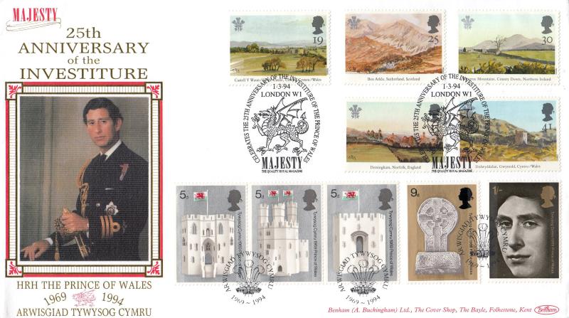 1994 (03) Prince of Wales Paintings - Benham 'Majesty Magazine' Official