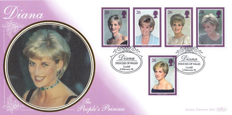 1998 (02) Diana - Benham 'The People's Princess' Cardiff Official