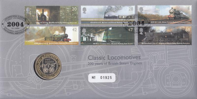 2004 (01) Classic Locomotives (Stamps) - Royal Mail Official