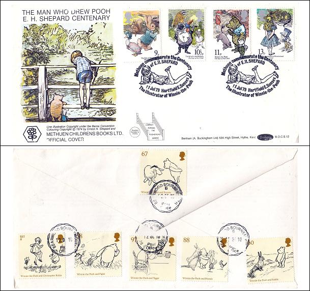 1979 (07) Year Of The Child - Benham BOCS 12 Official - Doubled 2010 Winnie The Pooh Set & a Bearwood CDS