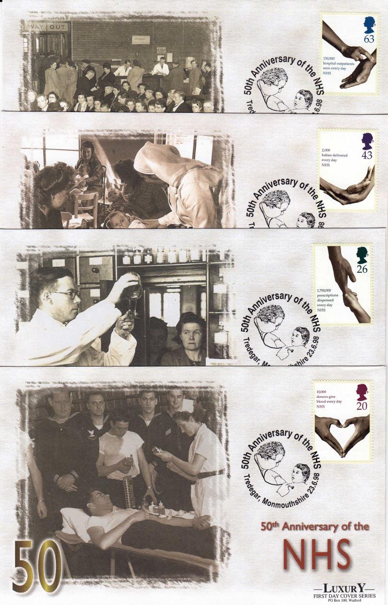 1998 (06) NHS - Westminster 'Luxury' NHS 50th, Tredegar Official's (Set of Four)