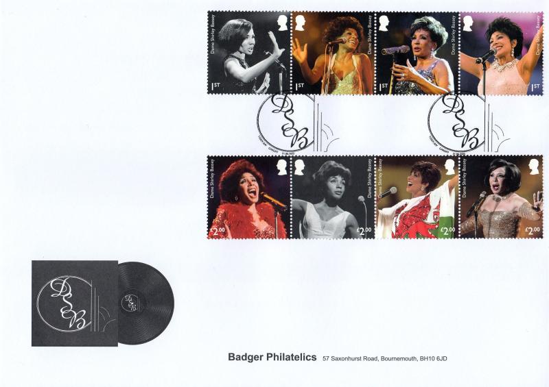 2023 (09) Shirley Bassey (Stamps) - Badger Philatelics Official