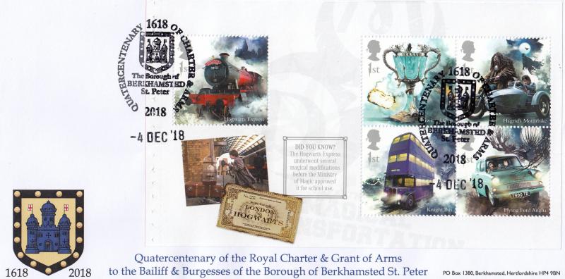 2018 (12) Harry Potter PSB - Barham 'Borough of Berkhamsted St. Peter' Official (Set of Five)