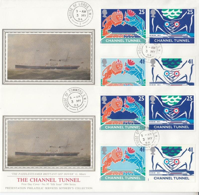 1994 (05) Channel Tunnel - PPS 'Silk's (Pair) - House of Commons & Lords CDS's