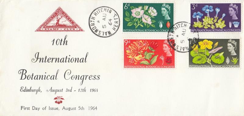 1964 (08) Botanical - Ord - North Herts Stamp Club Cover - Walsworth, Hitchin CDS