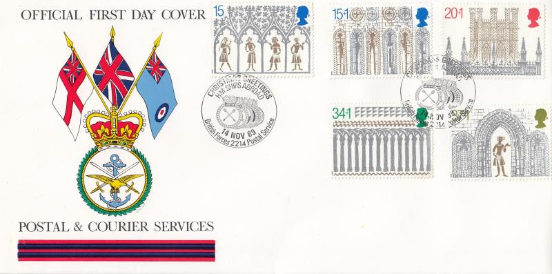 1989 (11) Christmas - 'Postal & Courier Services' Alternative' Official