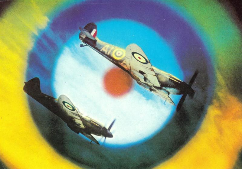 1969 (09) Biggin Hill Battle of Britain Aniversary Colour Dixon Postcard - Signed by Douglas Bader