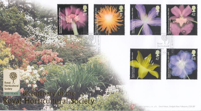2004 (05) Royal Horticultural Society (Stamps) - Internet 'Chelsea' Official