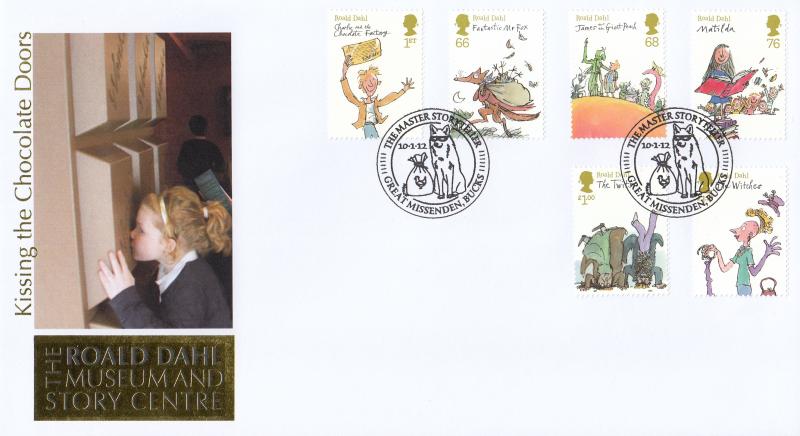 2012 (01) Roald Dahl (Stamps) - Internet 'The Master Storyteller' Official