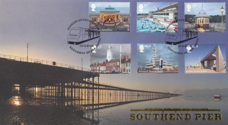 2014 (09) Seaside Architecture (Stamps) - Internet 'Southend Pier' Official