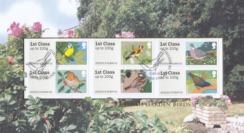 2010 (09) British Birds Post & Go - Internet 'Garden Village' Official