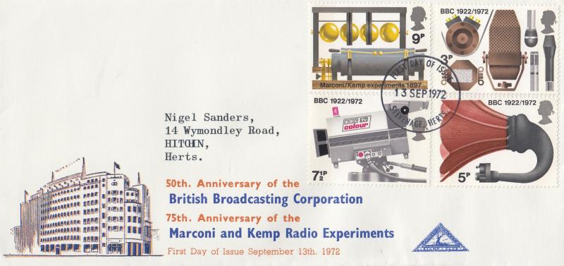 1972 (09) BBC - North Herts Stamp Club - Stevenage FDI