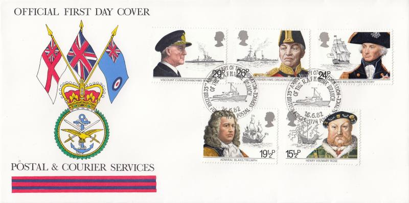 1982 (06) Maritime - Forces Postal & Courier Services BF1779PS 'Alternative' Official