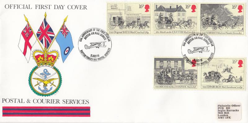 1984 (07) Royal Mail - Forces Postal & Courier Services BF1845PS 'Alternative' Official