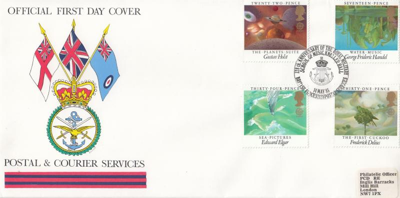 1985 (05) Composers - Forces Postal & Courier Services BF2128PS 'Alternative' Official
