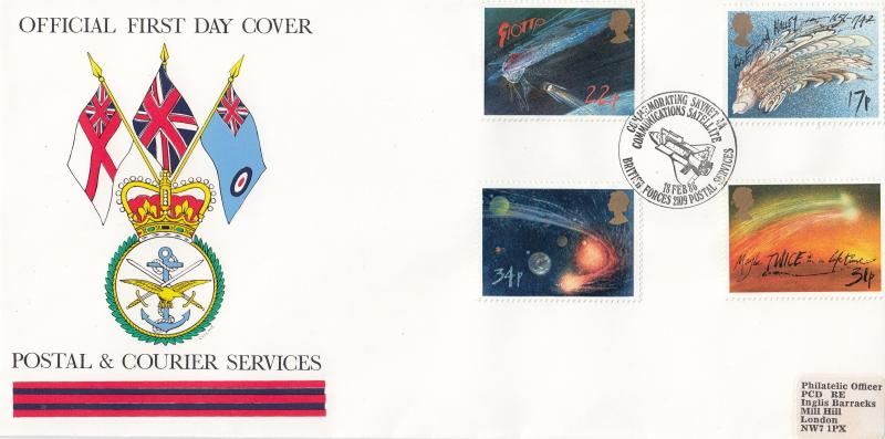 1986 (02) Halley's Comet - Forces Postal & Courier Services BF2109PS 'Alternative' Official