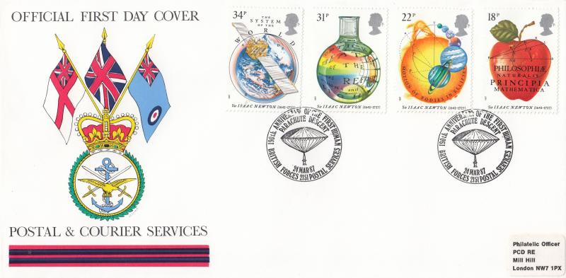 1987 (03) Isaac Newton - Forces Postal & Courier Servies BF2151PS 'Alternative' Official