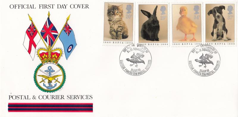 1990 (01) RSPCA - Forces Postal & Courier Services BF2216PS 'Alternative' Official