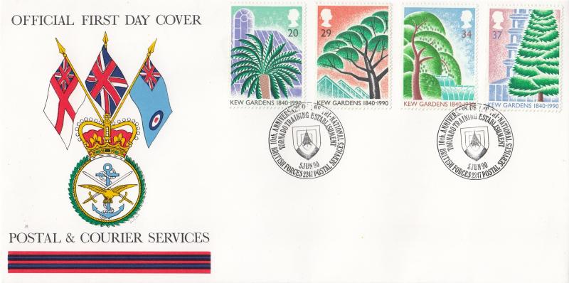 1990 (06) Kew Gardens - Forces postal & Courier Services BF2247PS 'Alternative' Official