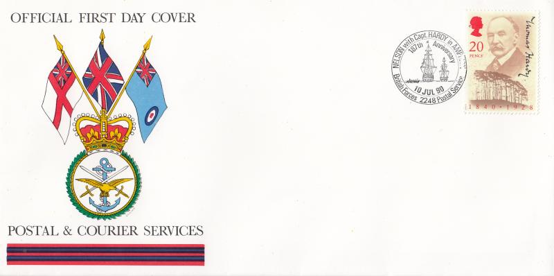 1990 (07) Thomas Hardy - Forces Postal & Courier Services BF2248PS 'Alternative' Official
