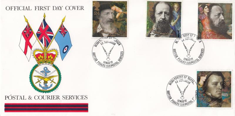 1992 (03) Tennyson - Forces Postal & Courier Services BF2318PS 'Alternative' Official