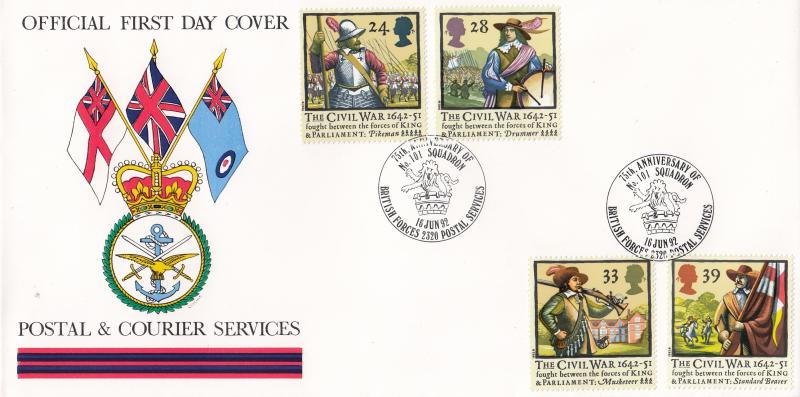 1992 (06) Civil War - Postal & Courier Services BF2320PS 'Alternative' Official
