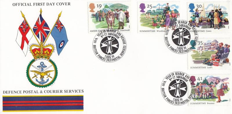 1994 (08) Summertime - Forces Defence Postal & Courier Services BF2431PS 'Alternative' Official