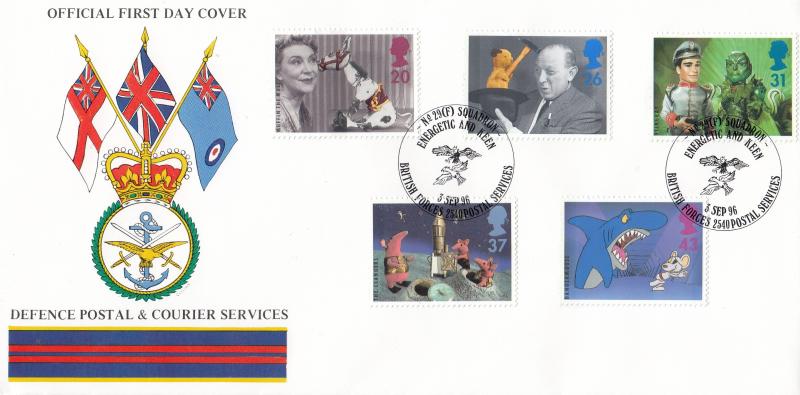 1996 (09) Children's TV - Forces Defence Postal & Courier Services BF2540PS 'Alternative' Official