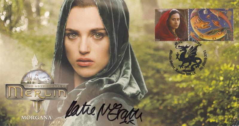 2011 (03) Magical Realms - Scott 'Adventures of Merlin - Morgana' Cover - Signed by Katie McGrath